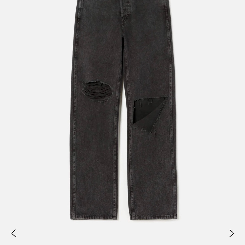 Re/Done High Rise Loose Jeans in Black